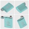 Healter Men's Hip Flask;  Portable Pocket Stainless Steel Flask;  Whiskey Flask for Outdoor Camping Climbing Hiking Picnic