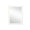 Rectangular Single Aluminum Framed Anti-Fog LED Light Wall Bathroom Vanity Mirror