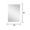 LED Lighted LED Lit Mirror Rectangular Fog Free Frameless Bathroom Vanity Mirror